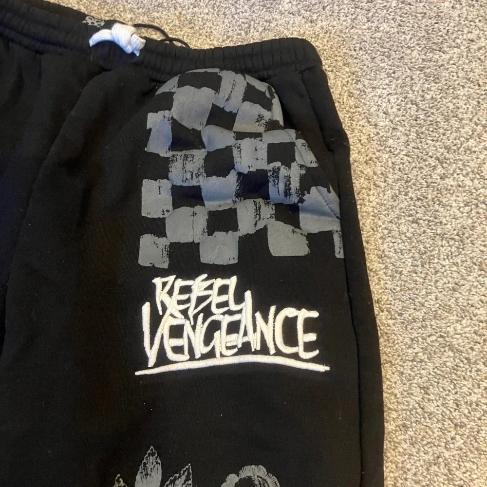 Rebel Vengeance Kids XL Womens XS Graphic Jogger Pants Punk Streetwear Snake